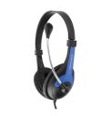 Esperanza EH158B headphones/headset Head-band Black, Blue