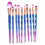 et of 20 makeup brushes - blue-pink