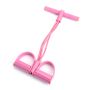 Expander device for exercising the muscles of the legs, abdomen, thighs - pink