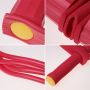 Expander device for exercising the muscles of the legs, abdomen, thighs - red