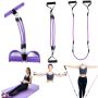 Extender device for exercising the muscles of the legs, abdomen, thighs - blue