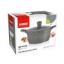 Extruded aluminium pot GRANITE 24 cm 4.3 l