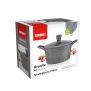Extruded aluminum pot GRANITE 20 cm 2.5l
