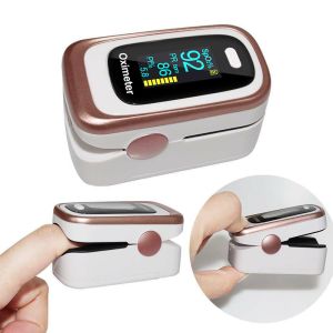 Finger pulse oximeter - white and gold