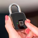 Fingerprint padlock with fingerprint reader