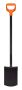 Fiskars 1003456 shovel/trowel Trenching shovel Plastic, Steel Black, Orange