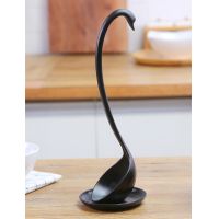 Floating ladle with a stand - black