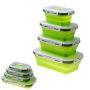 Foldable silicone food container 4 pcs 