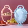 Folding cake and fruit plate - pink