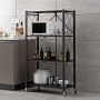 Folding kitchen rack - four levels