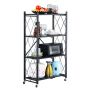 Folding kitchen rack - four levels