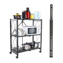 Folding kitchen rack - three levels