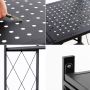 Folding kitchen rack - three levels