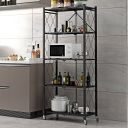Folding kitchen shelf - five levels