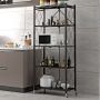 Folding kitchen shelf - five levels
