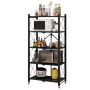 Folding kitchen shelf - five levels