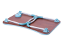 Folding laptop breakfast table - blue