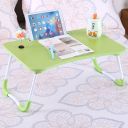 Folding laptop breakfast table - green