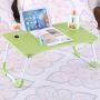 Folding laptop breakfast table - green