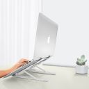 Folding laptop stand - white