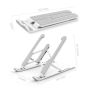 Folding laptop stand - white