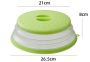 Folding lid / silicone cover for microwave oven - green