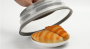 Folding lid / silicone cover for microwave oven - grey