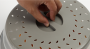 Folding lid / silicone cover for microwave oven - grey