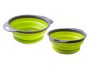 Folding silicone strainer for the sink