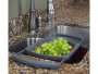 Folding silicone strainer for the sink