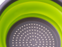 Folding silicone strainer for the sink