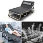Folding travel bed BUSINESS, camping, canoe PREMIUM 75 cm - dark gray