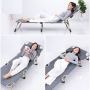 Folding travel bed BUSINESS, camping, canoe PREMIUM 75 cm - gray 2