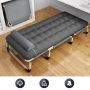 Folding travel bed BUSINESS, camping, canoe PREMIUM 75 cm - gray 2