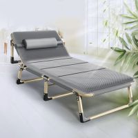 Folding travel bed BUSINESS, camping, canoe PREMIUM 75 cm - gray 2