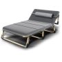 Folding travel bed BUSINESS, camping, canoe PREMIUM 75 cm - gray 2