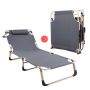 Folding travel bed BUSINESS, camping, canoe PREMIUM 75 cm - gray 3