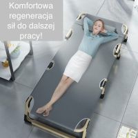 Folding travel bed BUSINESS, camping, canoe PREMIUM 75 cm - gray 3