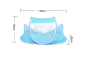 Folding travel cot with mosquito net- pink