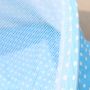 Folding travel cot with mosquito net (wirh mat) - blue