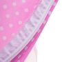 Folding travel cot with mosquito net (with mat) - pink