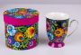 FOLKSTAR mug Helenka Lowicka black