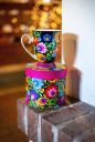 FOLKSTAR mug Helenka Lowicka black