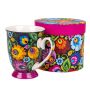 FOLKSTAR mug Helenka Lowicka black