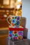 FOLKSTAR mug Stefania Łowicka white
