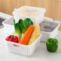 Food storage container in the refrigerator - gray