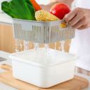 Food storage container in the refrigerator - gray