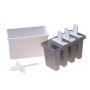 Form for ice cream on a stick 4 pcs + stand
