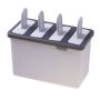 Form for ice cream on a stick 4 pcs + stand