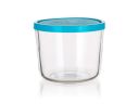 FRIGOVERRE 813ml glass container, blue lid